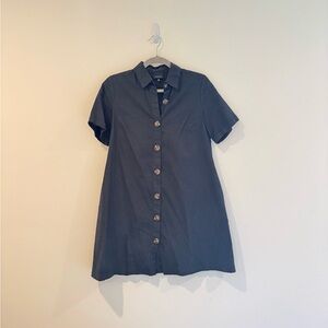 Black Button-Up Dress